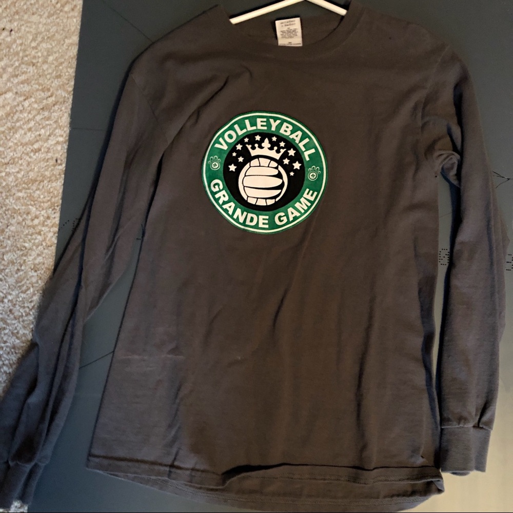 Long Sleeve Statement Volleyball Tee